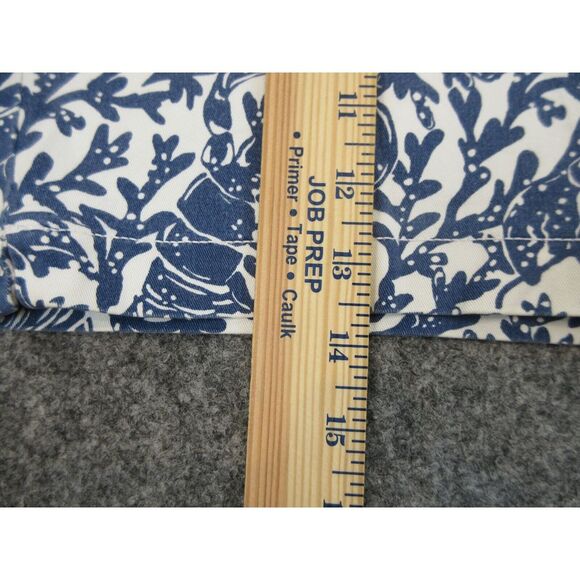 Lilly Pulitzer Shorts Womens 4 Blue White Logo Outdoors Casual Preppy 30x14 - Picture 4 of 13
